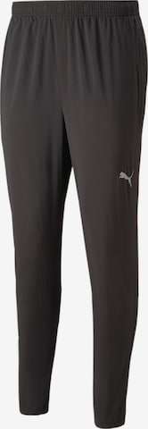 PUMASkinny Sportske hlače - crna boja: prednji dio
