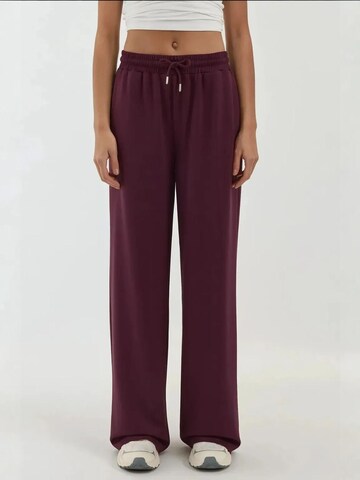 Hiccup Wide leg Workout Pants 'Jogginghose' in Red: front