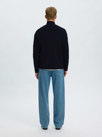 SELECTED - Jersey 'TELLER' en azul