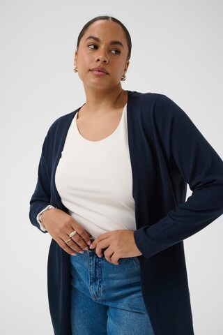 Cardigan KAFFE CURVE en bleu