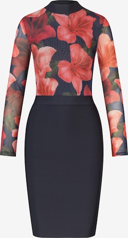 Robe fourreau Kraimod en bleu : devant