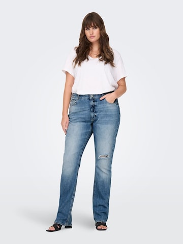 ONLY Carmakoma Flared Jeans 'Duru' in Blau