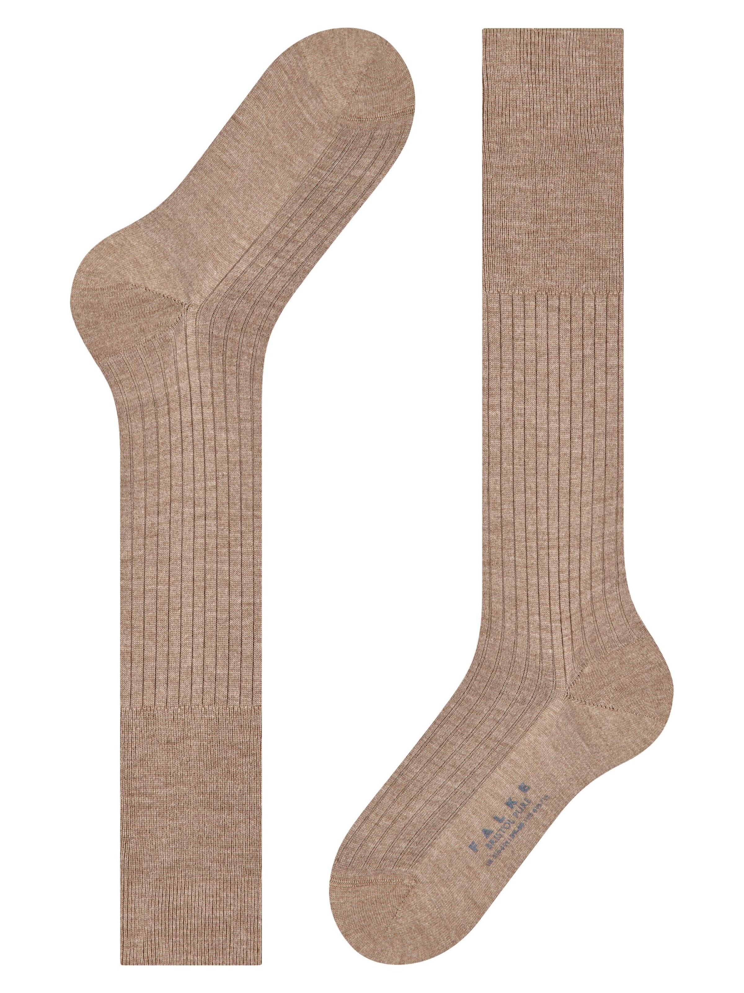 FALKE Knee High Socks 'Bristol Pure' in Brown