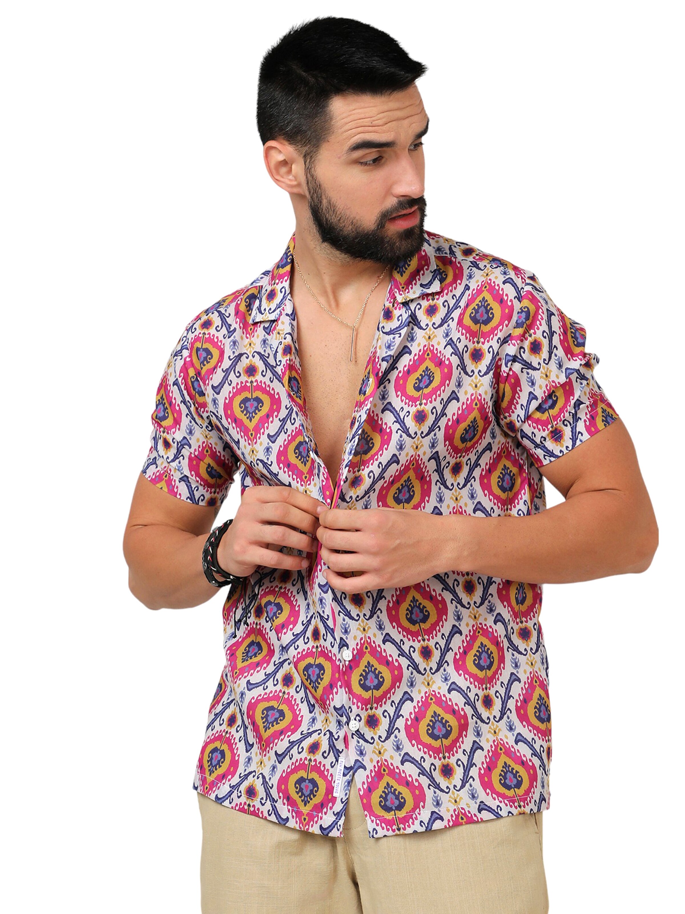 Campus Sutra Klasický střih Košile 'Erik' – mix barev: přední strana