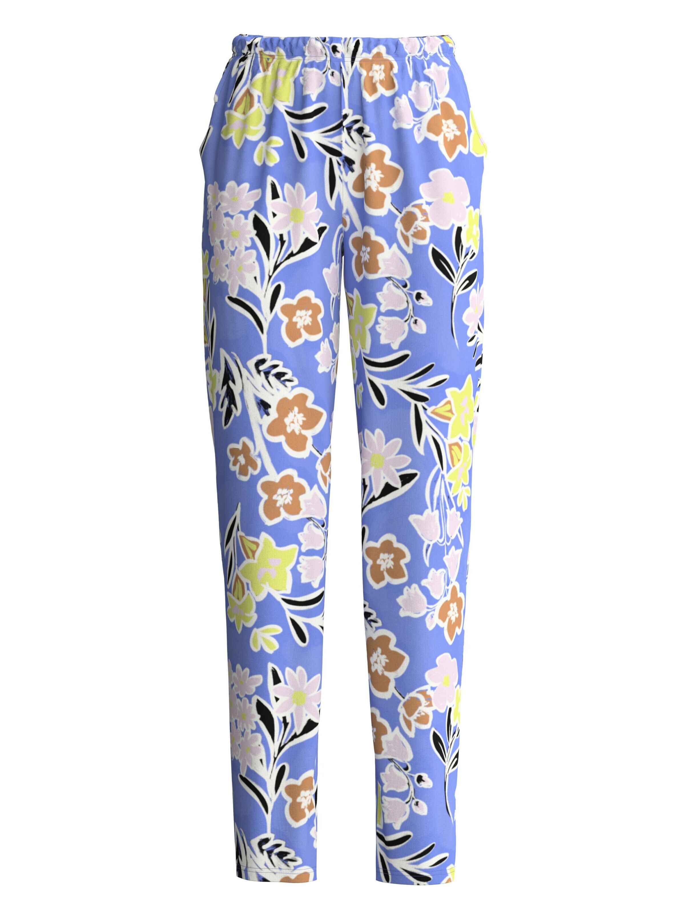 CALIDA Pajama pants 'Late Bloom M&M' in Blue: front