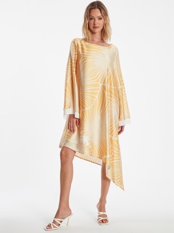 Ana Alcazar Kleid 'Zeana' in Gelb: Vorderseite