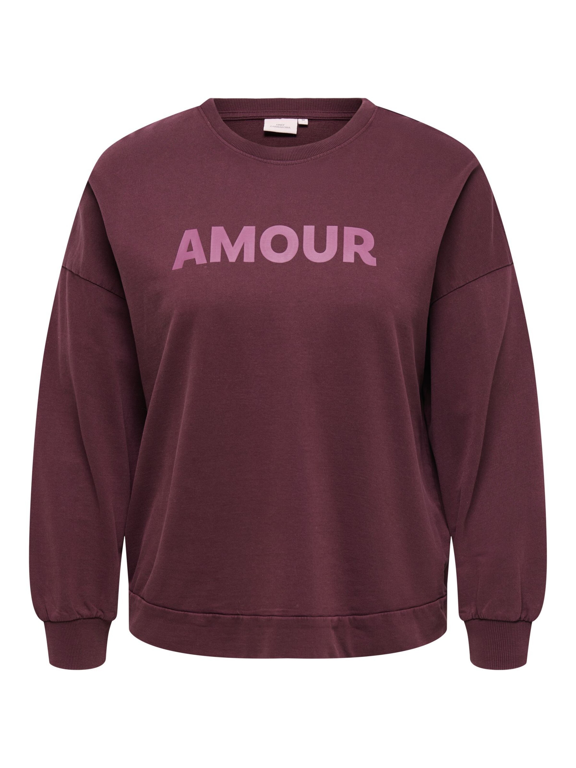 ONLY Carmakoma Sweatshirt 'CAREmelie' in Red: front