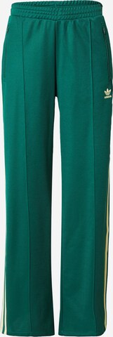 ADIDAS ORIGINALSWide Leg/ Široke nogavice Hlače - zelena boja: prednji dio