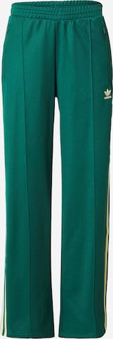 ADIDAS ORIGINALS Wide Leg Hose in Grün: predná strana