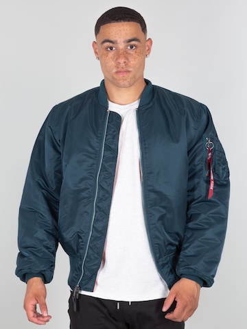 ALPHA INDUSTRIES Φθινοπωρινό και ανοιξιάτικο μπουφάν 'MA-1' σε μπλε: μπροστά