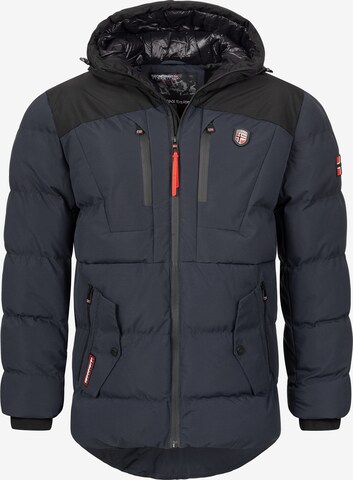 Geo Norway Winter Jacket in Blue: front