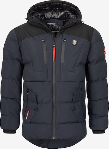 Geo Norway Winter Jacket in Blue: front