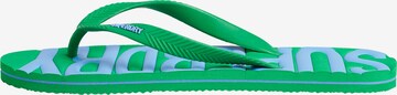 Tongs Superdry en vert : devant