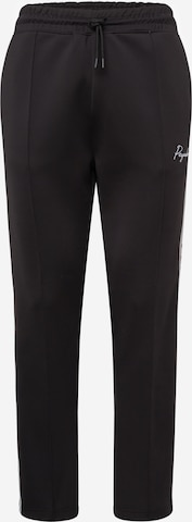 Pegador Pleat-Front Pants in Black: front