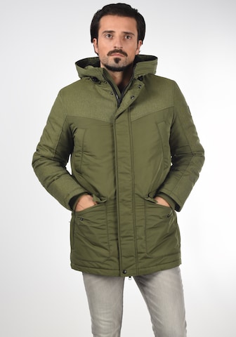 !Solid Winter Parka in Green: front