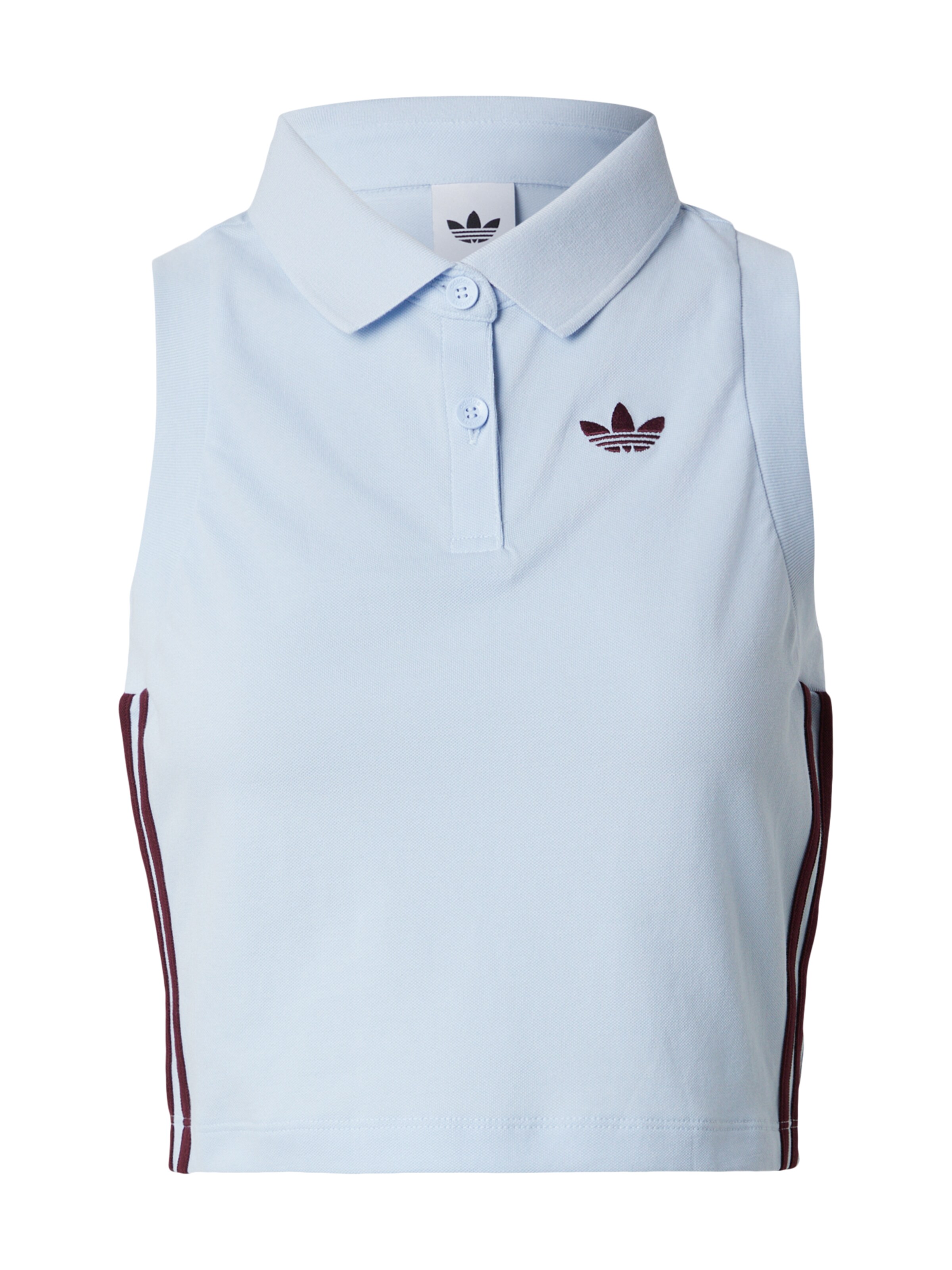 Top de la ADIDAS ORIGINALS pe albastru: față