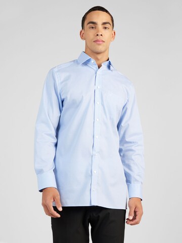 OLYMP - Regular Fit Camisa em azul: frente