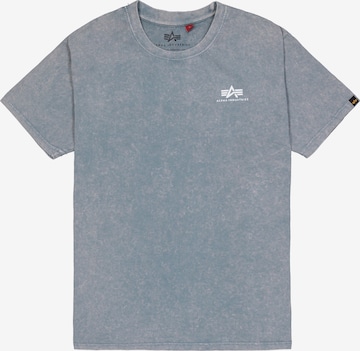 mėlyna ALPHA INDUSTRIES Marškinėliai: priekis