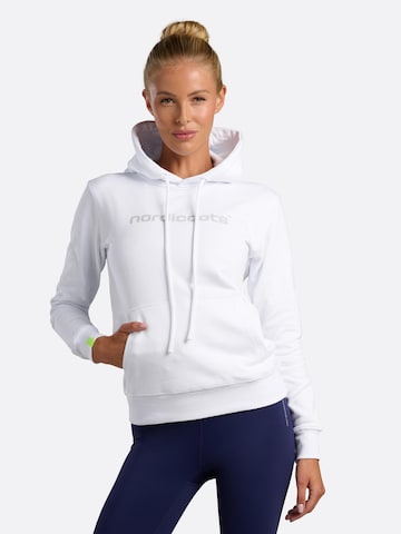 nordicdots Sports sweatshirt in White: front