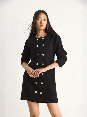 Abito in maglia di Bianco Lucci in nero: frontale