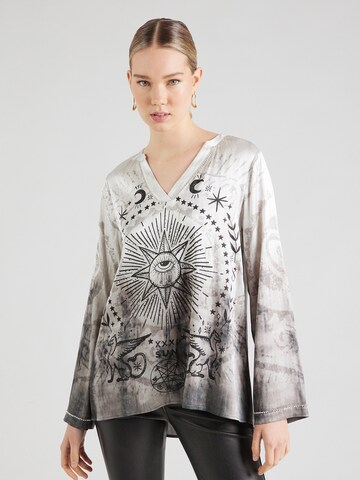 Grace - Blusa 'MAGIC EYE' en gris: frente