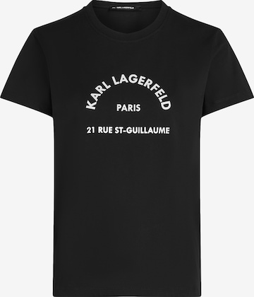 Karl Lagerfeld Koszulka 'Rue St-Guillaume' w kolorze czarny: przód