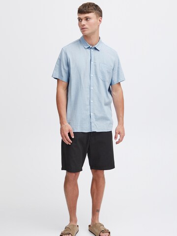 !Solid Slim fit Button Up Shirt 'Allan' in Blue