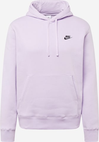Nike Sportswear Sweatshirt 'Club Fleece' in Lila: voorkant