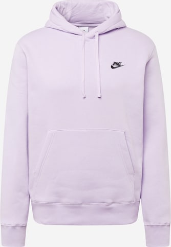 Nike Sportswear Tréning póló 'Club Fleece' - lila: elől