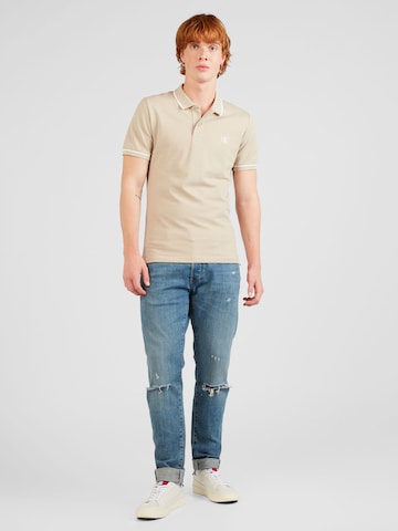 Calvin Klein Jeans Poloshirt in Beige