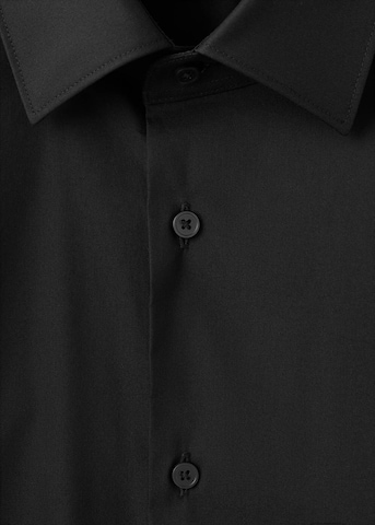 MANGO MAN Super Slim Fit Button Up Shirt 'Emotion' in Black