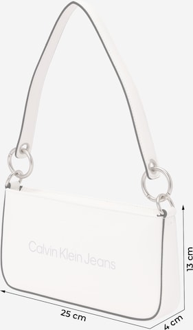 Calvin Klein Jeans Schultertasche in Weiß
