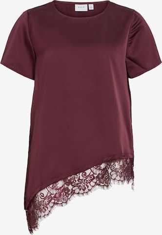 VILA Shirt 'VIELLETTE' in Red: front