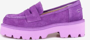 Chaussure basse CESARE GASPARI en violet : devant