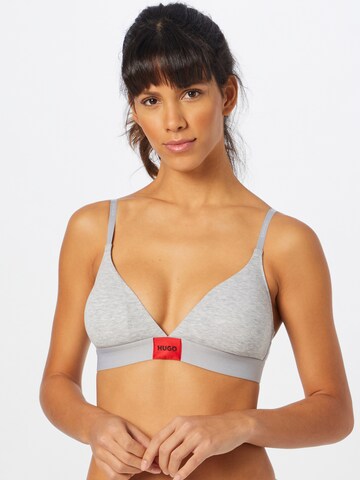 HUGO Triangle Bra in Grey: front