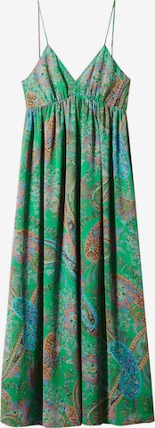 MANGO Poletna obleka 'Rosalie' | zelena barva: sprednja stran