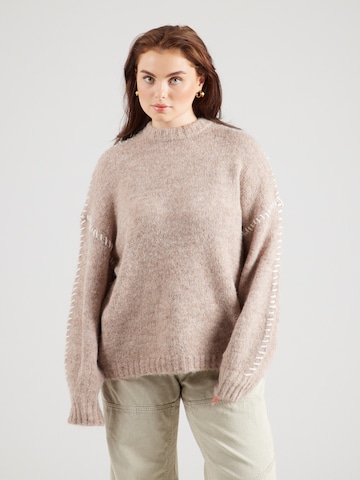 ONLY Carmakoma - Jersey 'CARZOLINA' en gris: frente