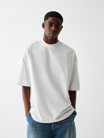 Bershka Shirt in White: front