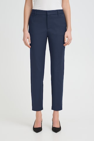 Regular Pantalon Pulz en bleu : devant