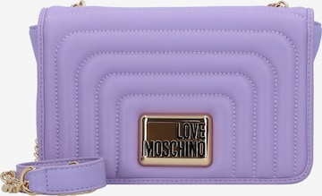 Love Moschino Schoudertas in Lila: voorkant