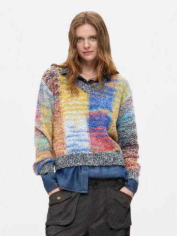 raudona Desigual Megztinis: priekis
