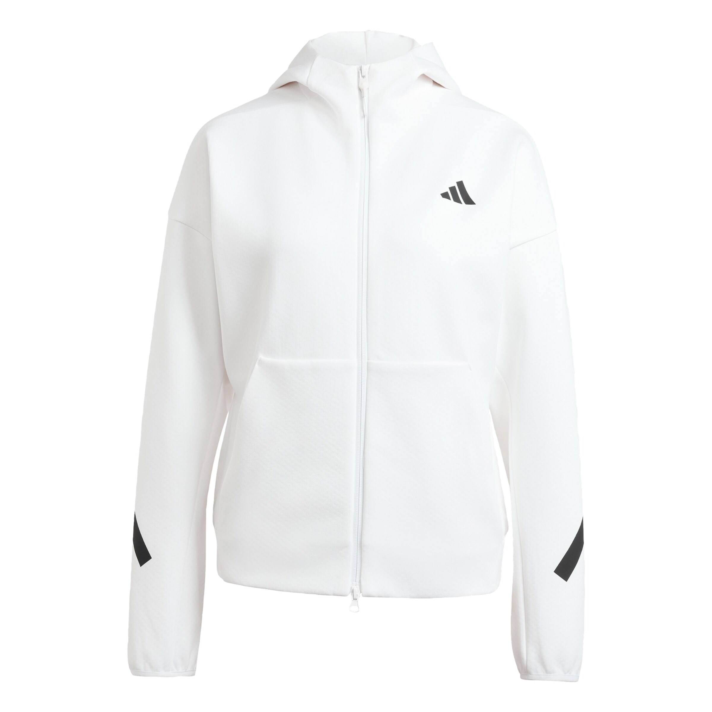 ADIDAS SPORTSWEAR Sportsweatjacke 'Z.N.E.' in Weiß: Vorderseite
