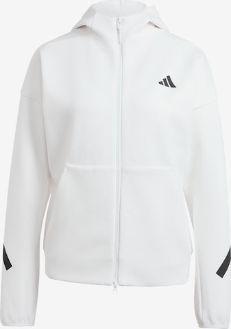 ADIDAS SPORTSWEAR Sportief sweatvest 'Z.N.E.' in Wit: voorkant
