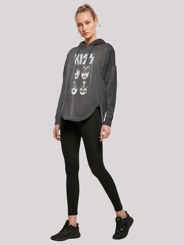 F4NT4STIC Sweatshirt 'Kiss Rock Music Band' in Grau