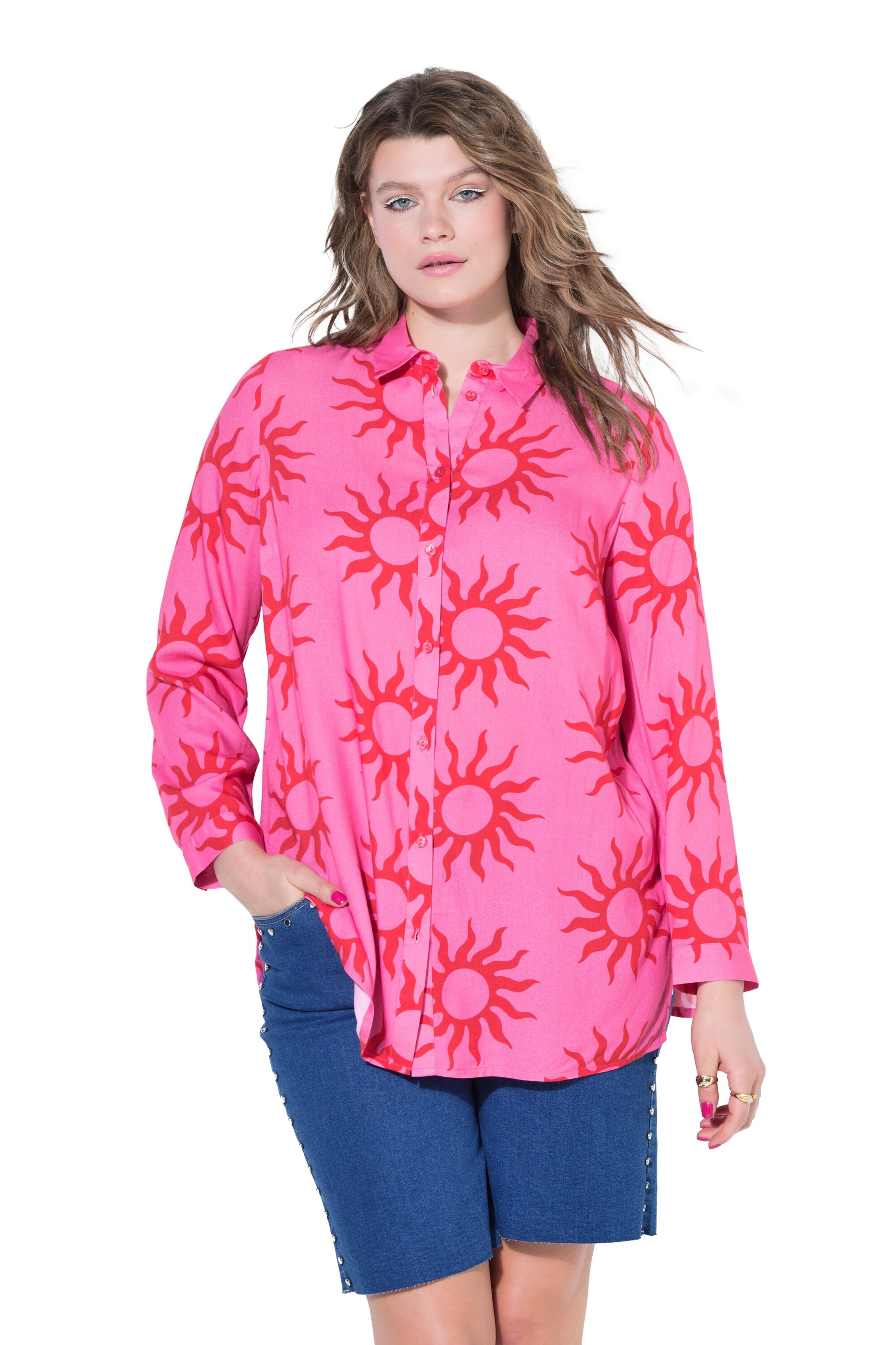 Studio Untold Bluse in Pink: Vorderseite
