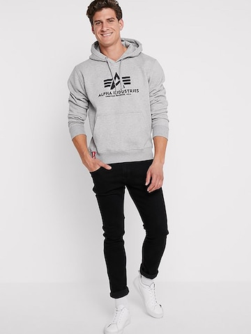 ALPHA INDUSTRIES Sweatshirt 'Basic' in Grau