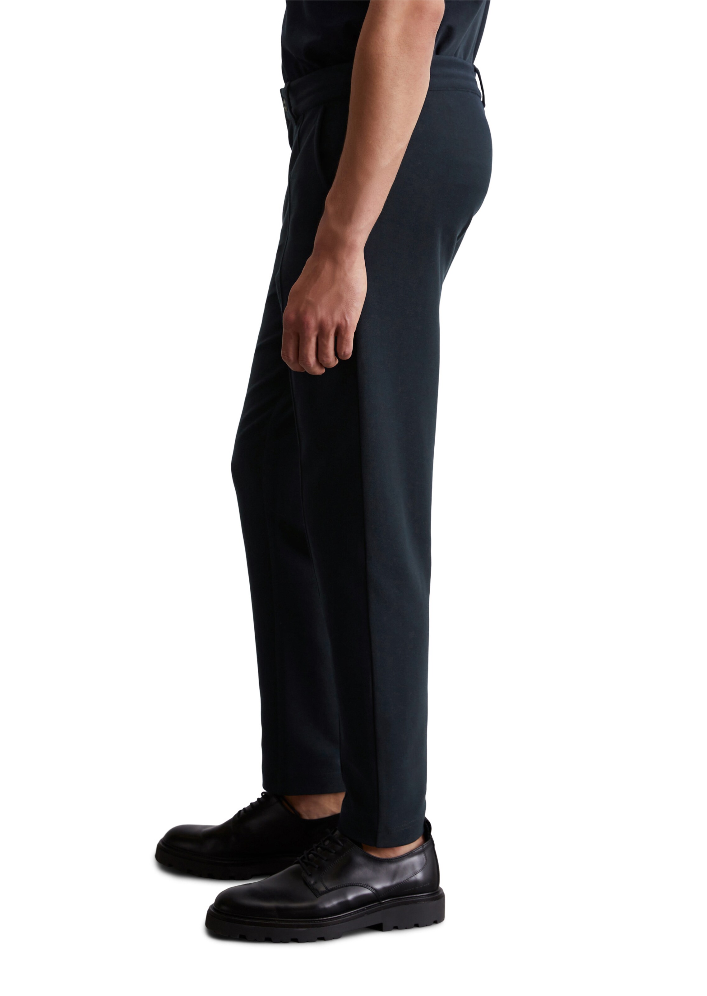 Marc O'Polo Regular Trousers with creases in Blue