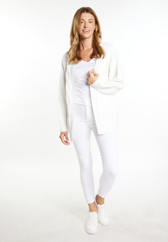 usha WHITE LABEL Strickjacke 'Vanne' in Weiß