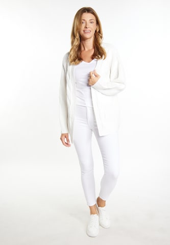 usha WHITE LABEL Knit Cardigan 'Vanne' in White