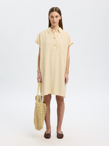 SELECTED Blousejurk in Beige: voorkant